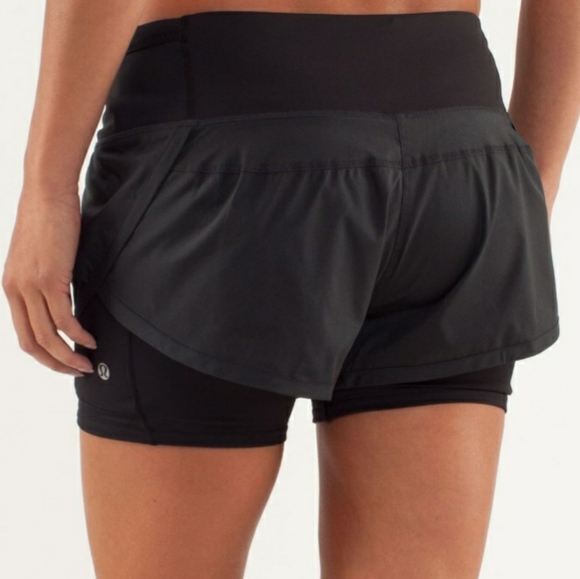 lululemon athletica Dresses & Skirts - Lululemon Speed Squad Skort Size 4 Black S…